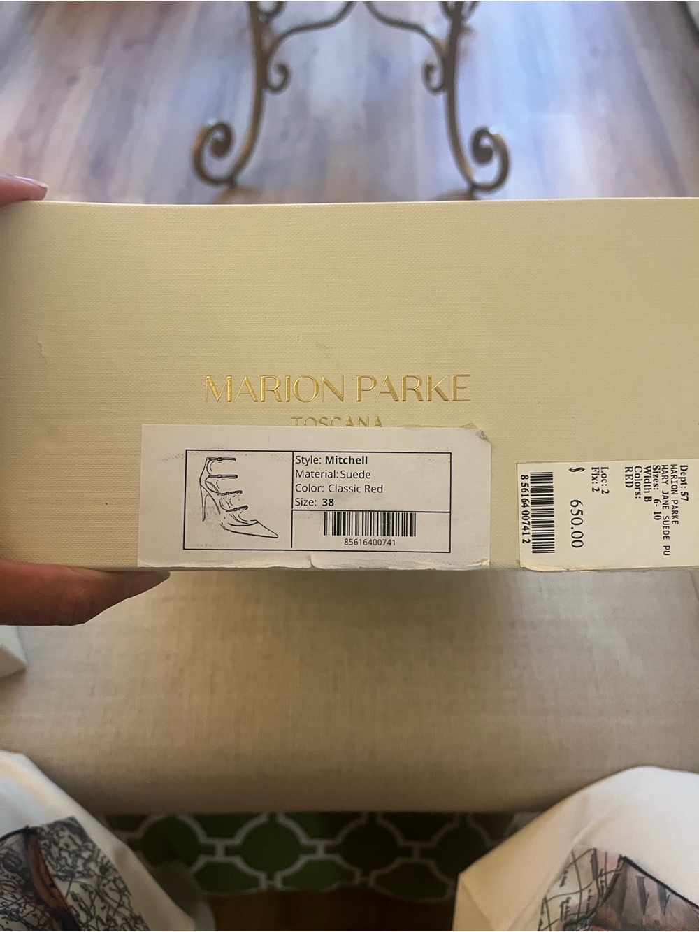 Marion Parke Mitchell Suede Heels in Classic Red - Picture 14 of 14